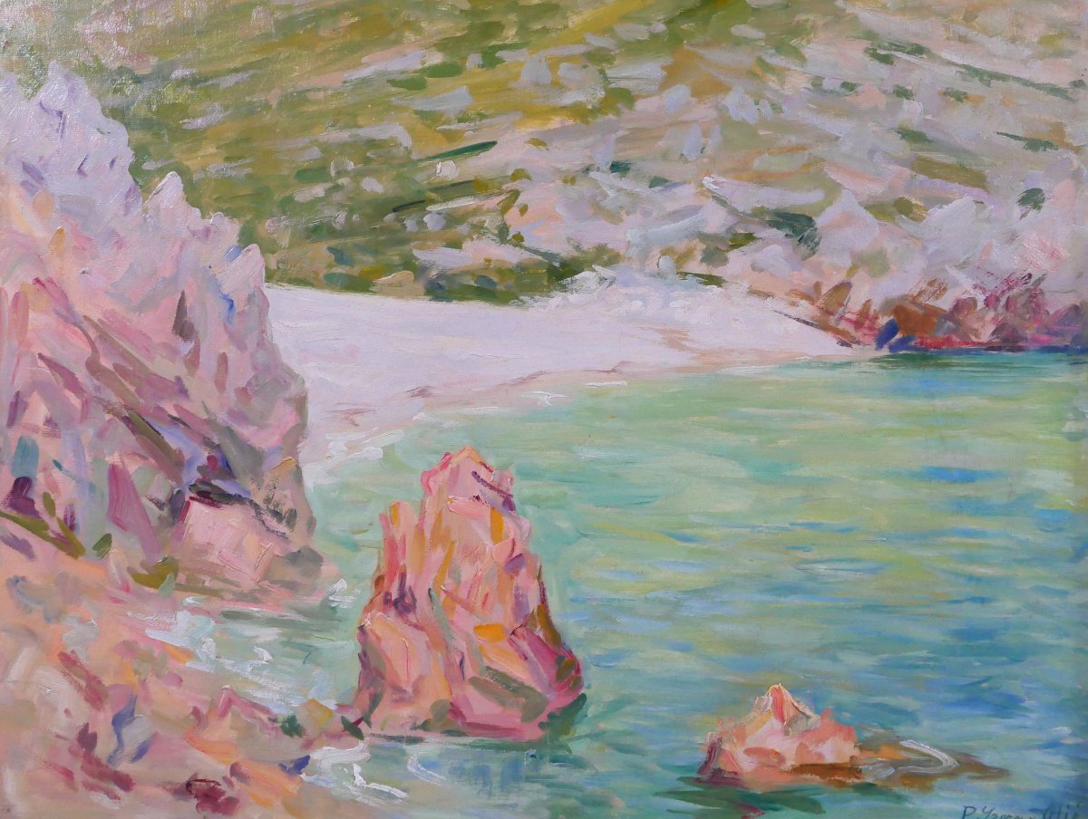 Pere Ysern i Alie 1875-1946 Majorque, paysage, tableau, vers 1936 Baléares mer Catalogne marine