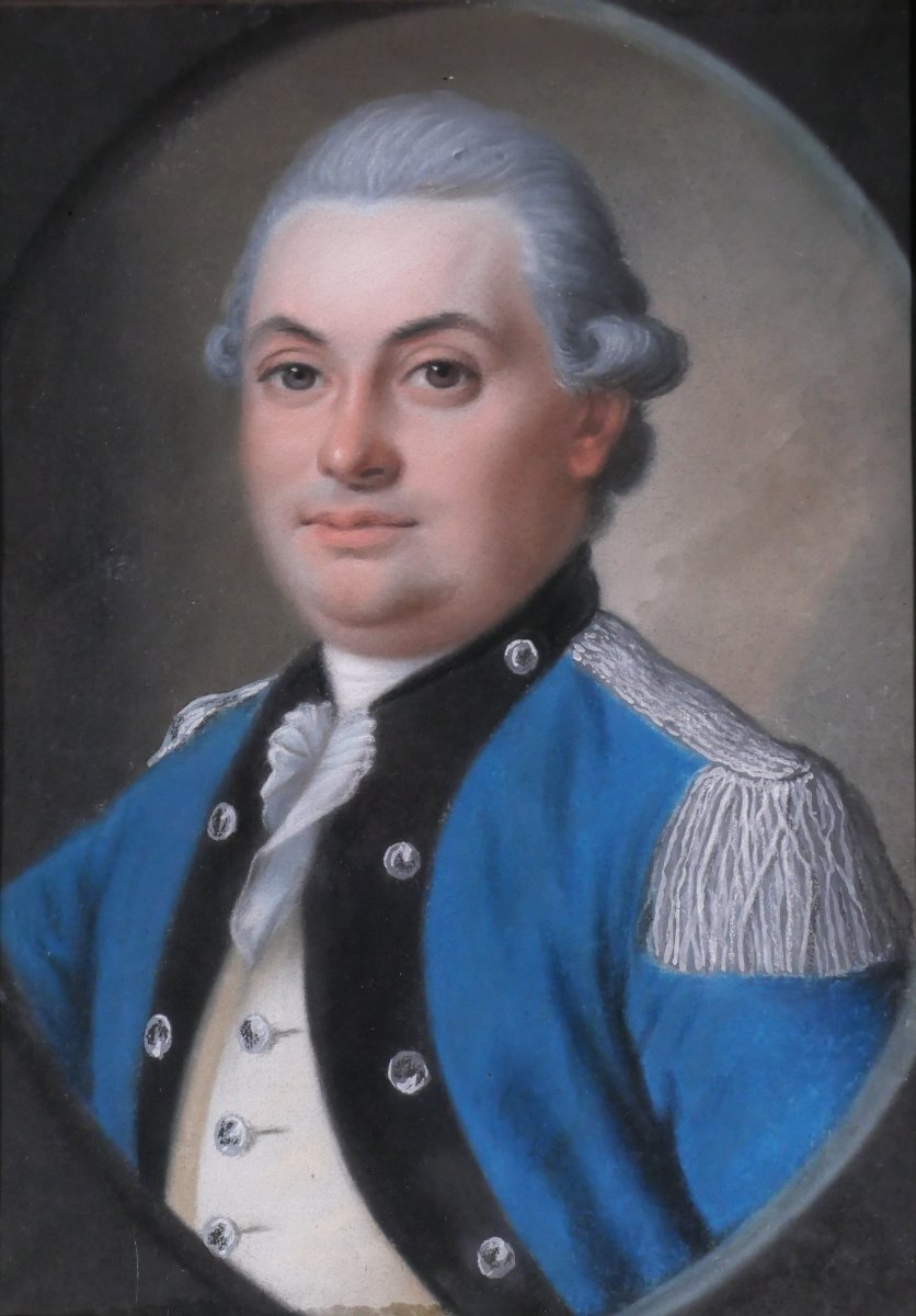 Joseph De Saint-michel, Active 1756–1790, Portrait Of Etienne Compagnon De Thézac, Pastel, 1774-photo-2