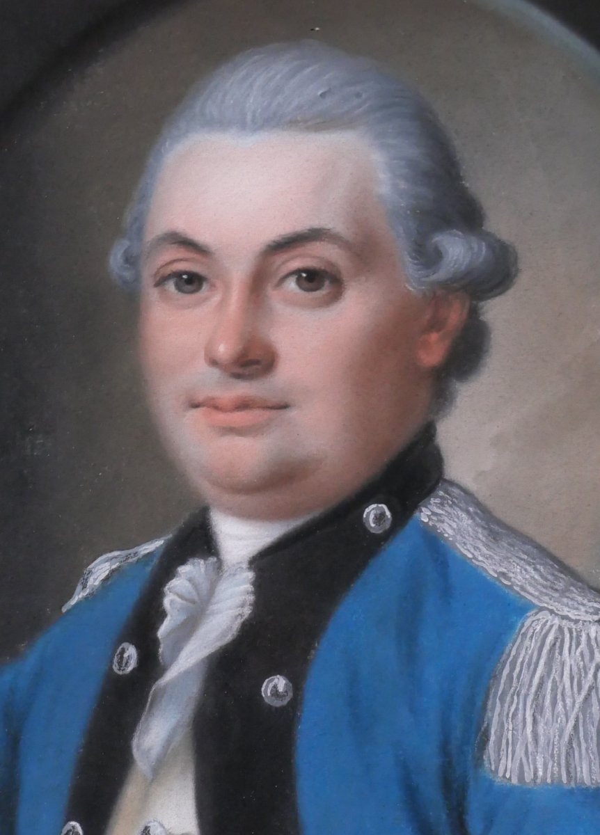 Joseph De Saint-michel, Active 1756–1790, Portrait Of Etienne Compagnon De Thézac, Pastel, 1774-photo-1
