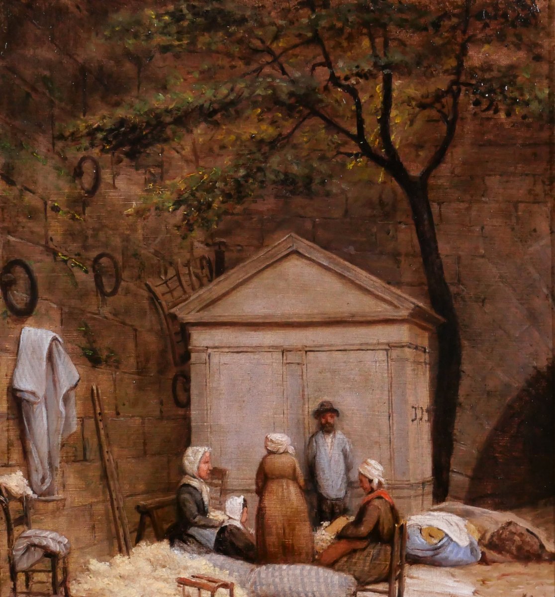 Cherubino Pata 1827–1899 Upholsterers On The Quays Of Paris, Painting, 1867 Courbet-photo-3