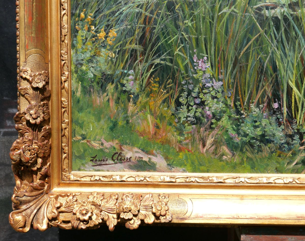 Louis Clesse 1889–1961 The Lake, Water Lilies, Large Painting, 1919, Landscape, Impressionism-photo-5