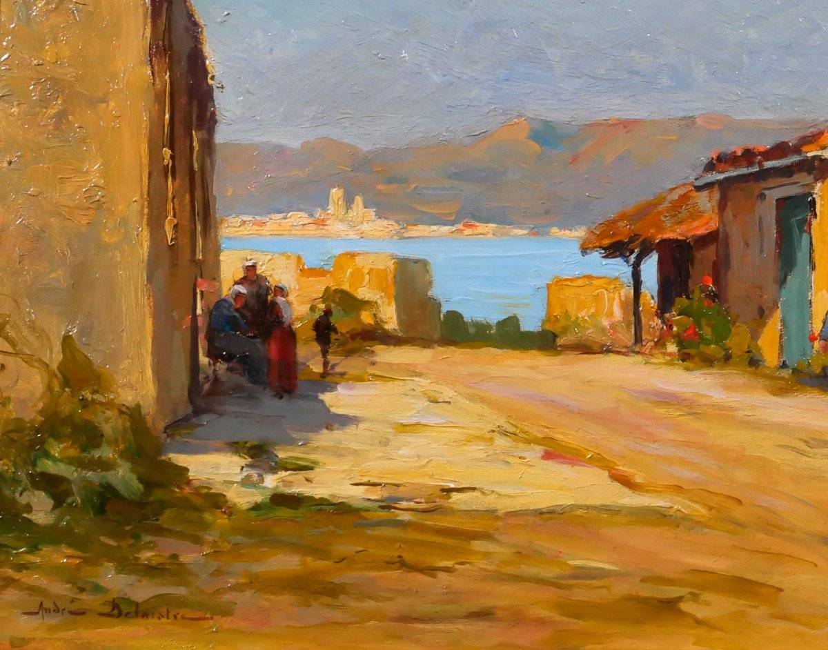 André Delaistre 1865–1931 The Balearic Islands, Palma De Mallorca, Landscape Painting, Spain-photo-4