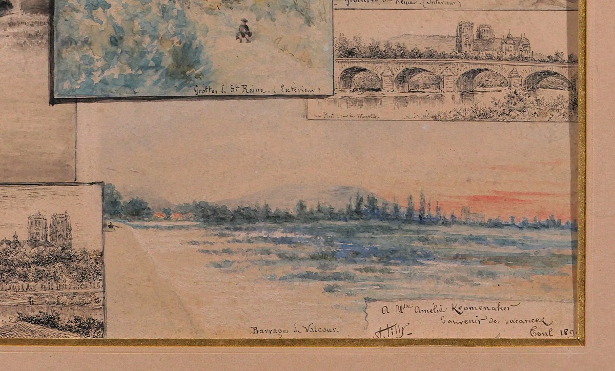 Auguste TILLY 1840-1898 Lorraine, Bourgogne, Toul, Domrémy, Ste Reine, Liverdun, Moselle-photo-5