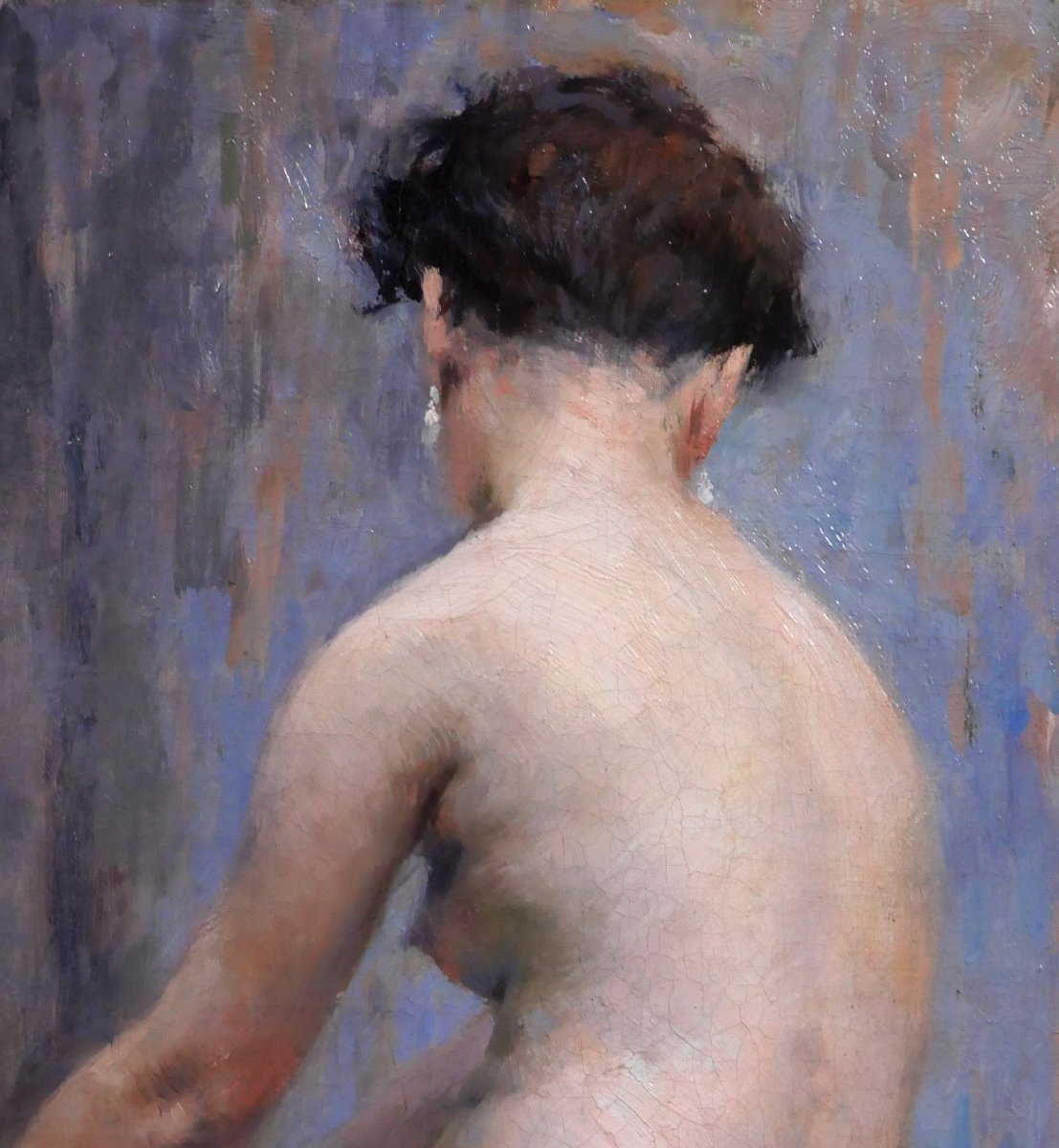 Emile SIMON 1890-1976 Femme nue, tableau, vers 1920-30 Bretagne-photo-2