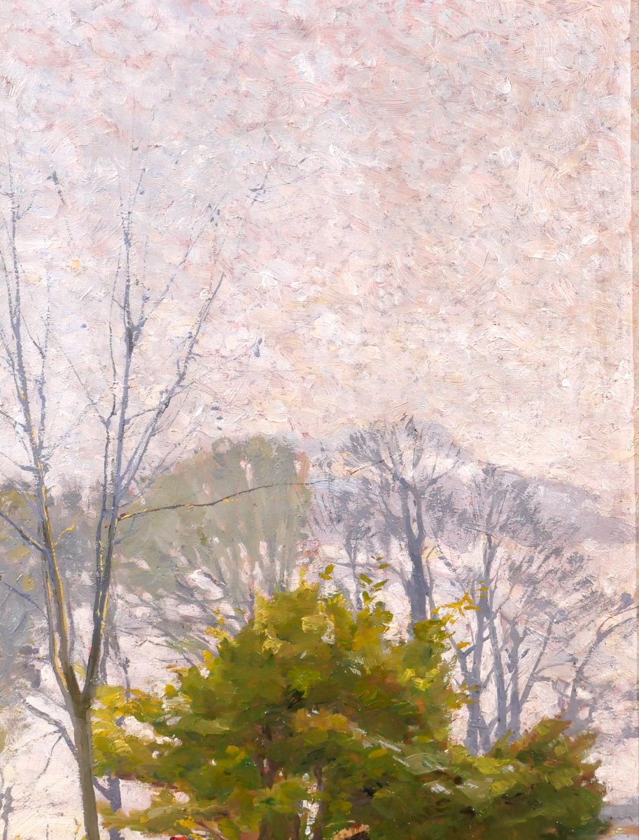François Forichon 1865–1952 Women In The Garden, Painting, 1906 Impressionism Landscape-photo-3
