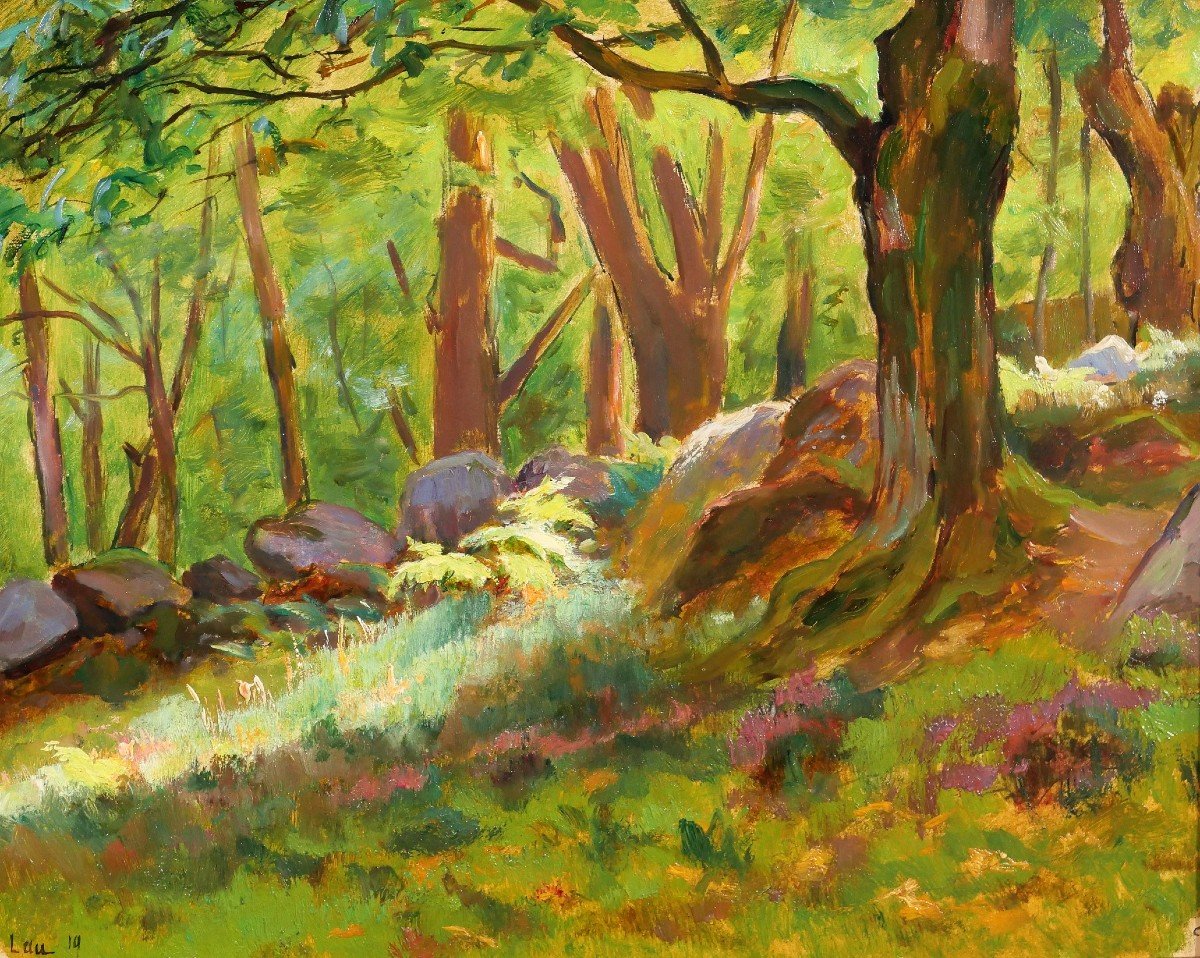 Charles Wislin (1852-1932) Lau-balagnas (pyrenees), Landscape, Painting, 1919