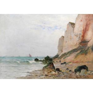 Charles Emile CANET 1865-? Le cap Gris-Nez (Pas-de-Calais), tableau, marine