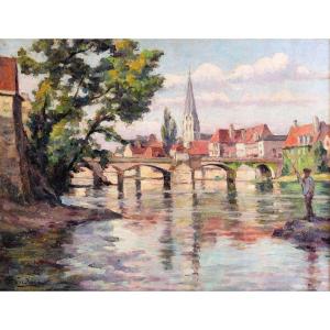 Paul Cordonnier 1878-1963 Argenton-sur-creuse, Painting, Landscape Creuse Crozant Impressionism