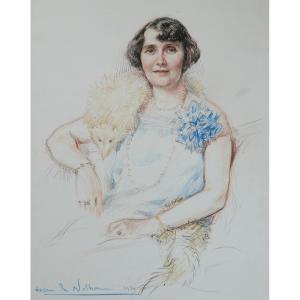 H. De Nolhac 1884-1948 Portrait Of The Duchesse De La Force, Marie-thérèse De Caumont, Noailles