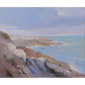 Maurice Robin 1884-1942 Belle-ile-en-mer, Landscape, 1934 Painting Brittany Marine Mer