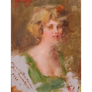 Paul Troubetzkoy 1866–1938 Portrait Of The Actress Mary Pickford, Painting, 1919 Sculpture