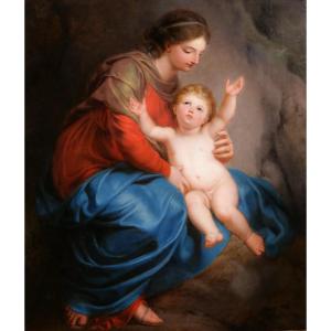 Pierre-joseph-célentin François 1759–1851 Madonna And Child, Painting, C 1820  Neoclassicism
