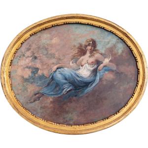 Alexandre-désiré Collette, Allégorie Du Jour, Vers 1850 (vendu En Paire)