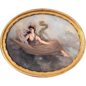 Alexandre-désiré Collette, Allégorie De La Nuit, Vers 1850 (vendu En Paire)