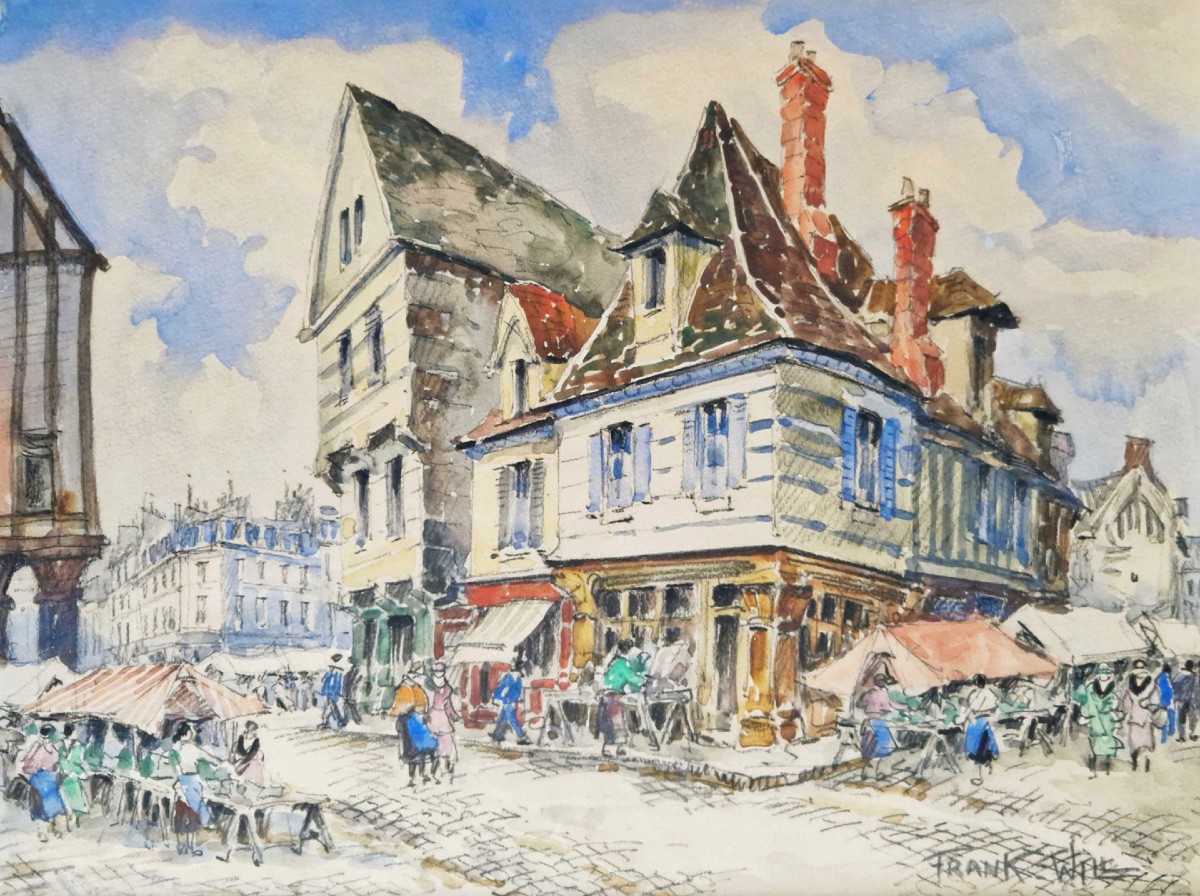 Frank-will - Market In Louviers, 1927