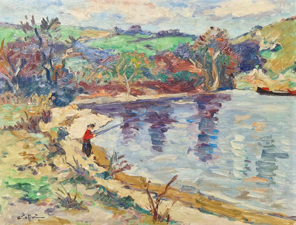 André Raffin - Pêcheur aux Andelys en Normandie
