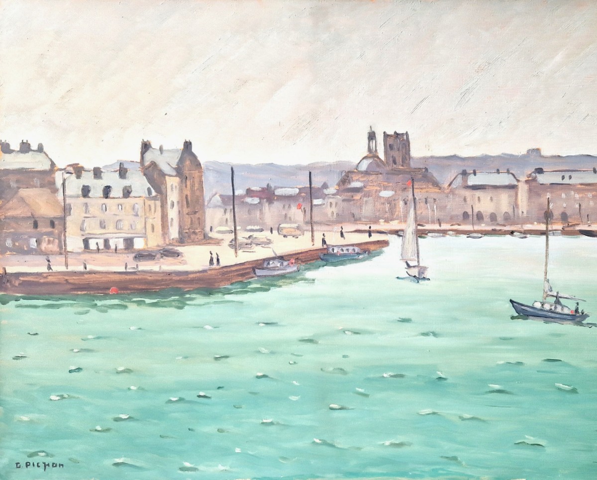 Guy Pichon - Dieppe Oil On Canvas
