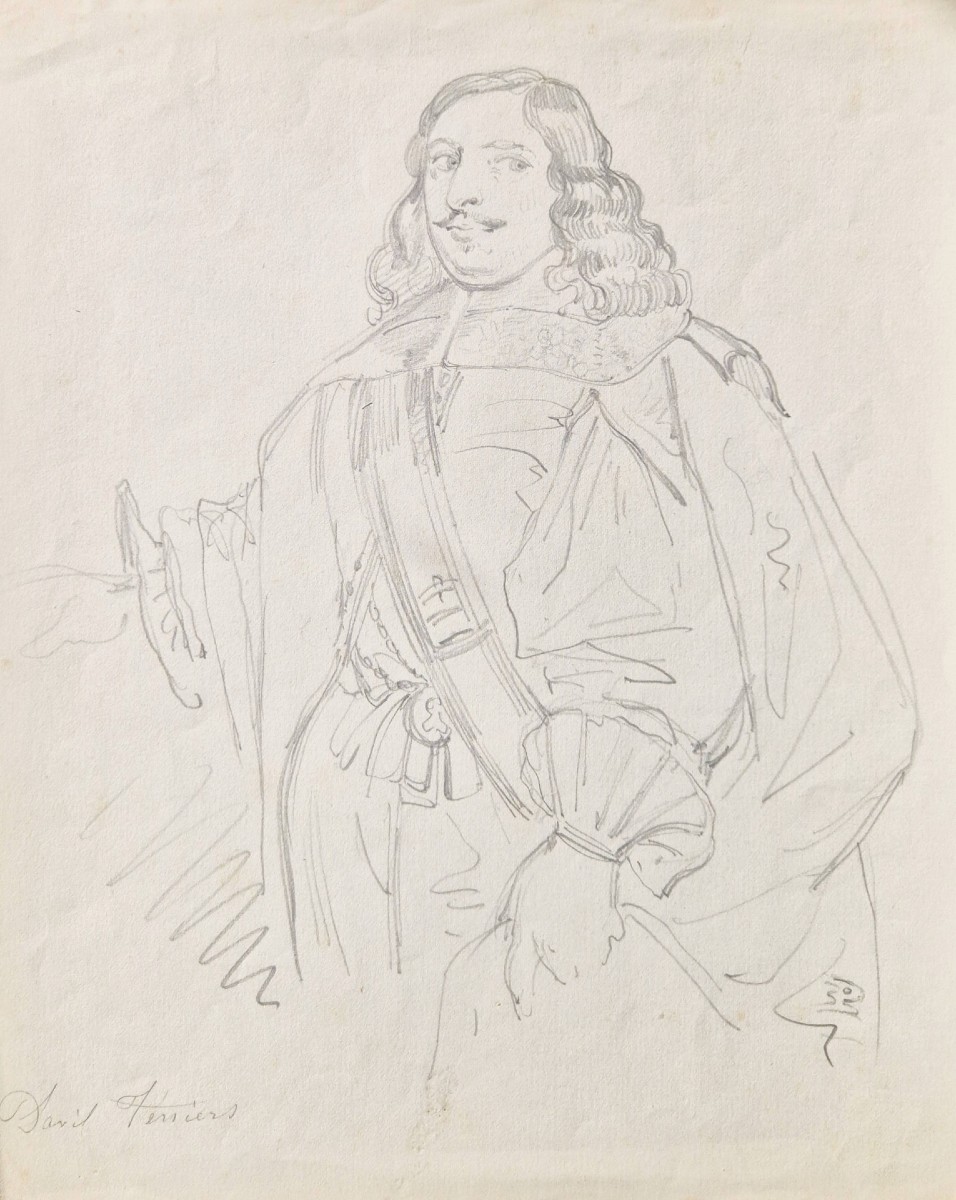 Eugène Le Poittevin - Portrait de David Teniers