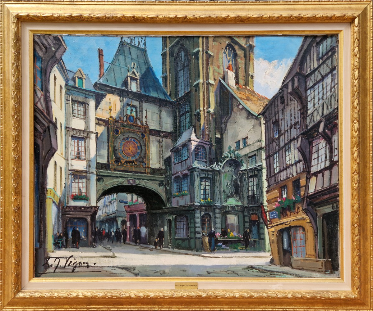 Louis-jacques Vigon - The Gros-horloge In Rouen