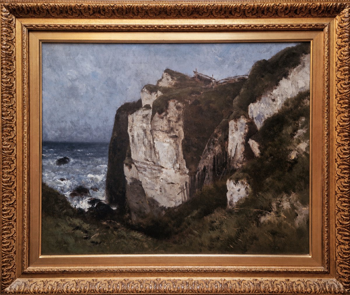 Eugène Cicéri - Coin de Falaise au Pollet à Dieppe-photo-2