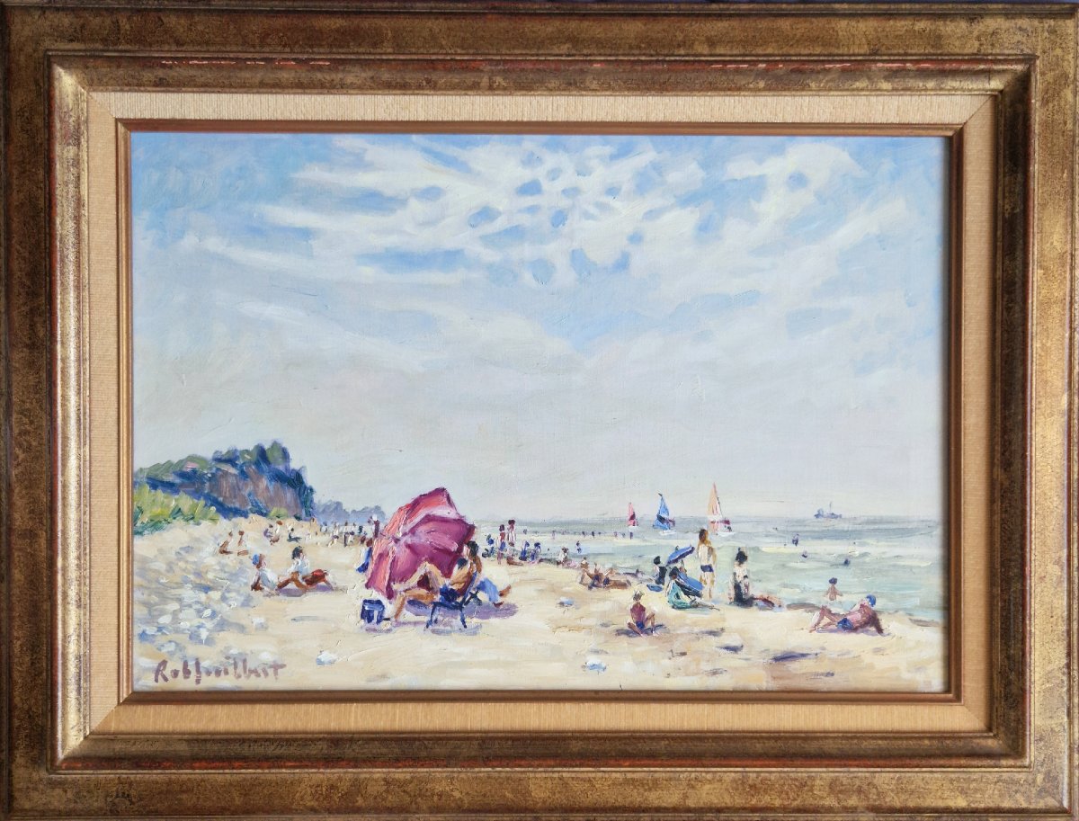Robert Guilbert - The Beach At Honfleur-photo-2