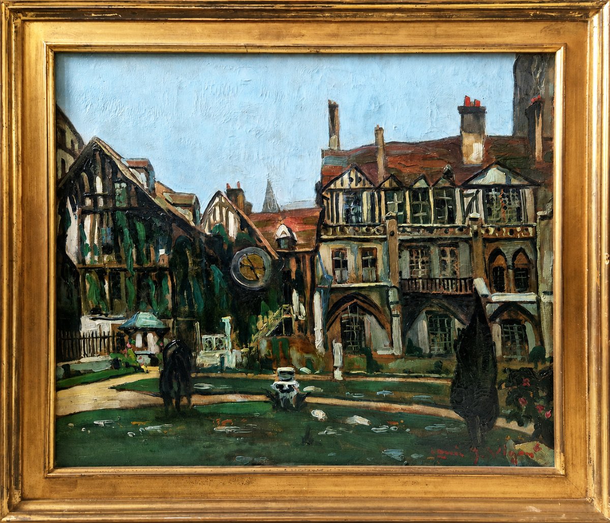 Louis-jacques Vigon - The Court Of Albane In Rouen-photo-2