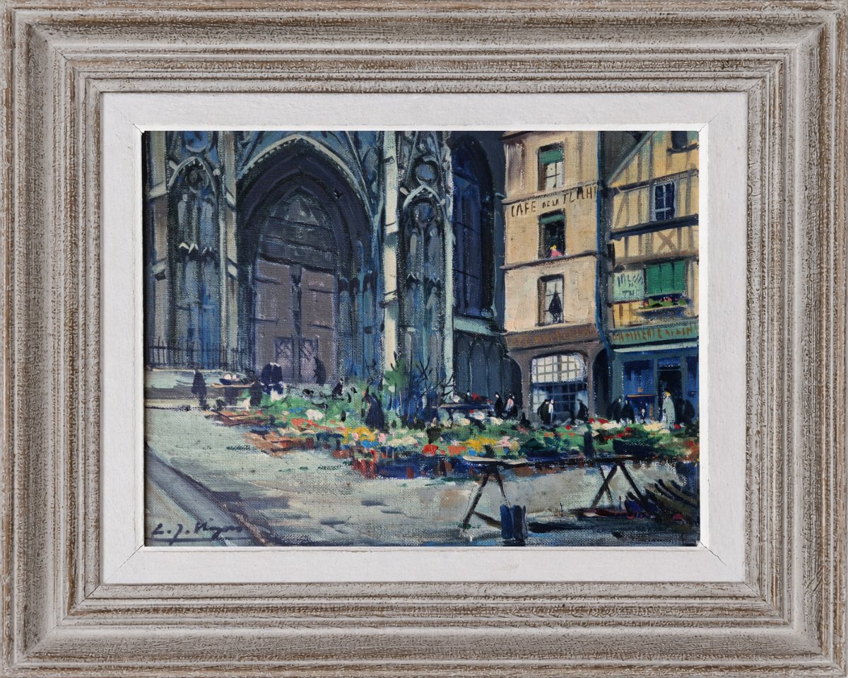 Louis-Jacques Vigon - Marché aux Fleurs place de la Calende à Rouen -photo-2