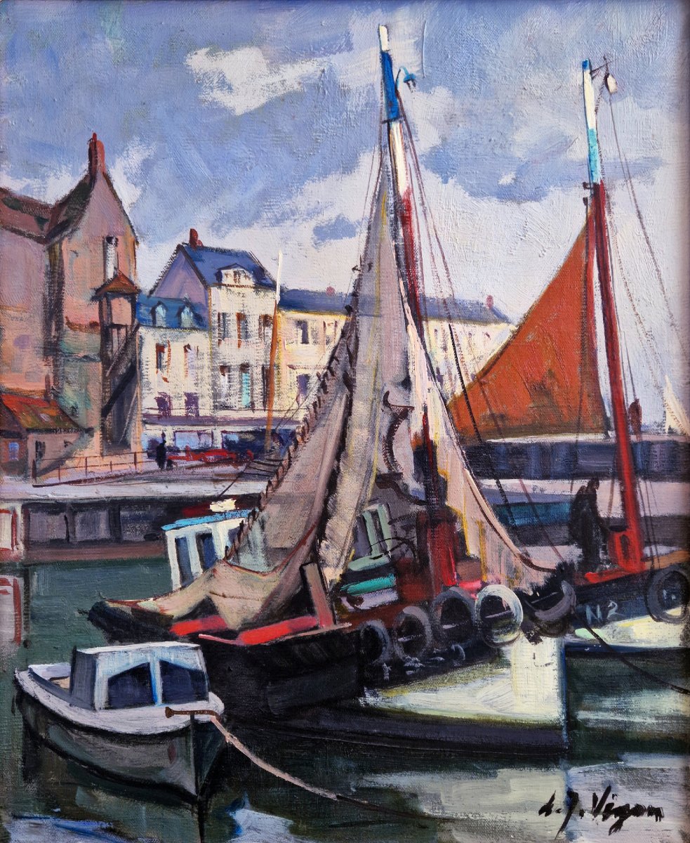 Louis-Jacques Vigon - Port d'Honfleur