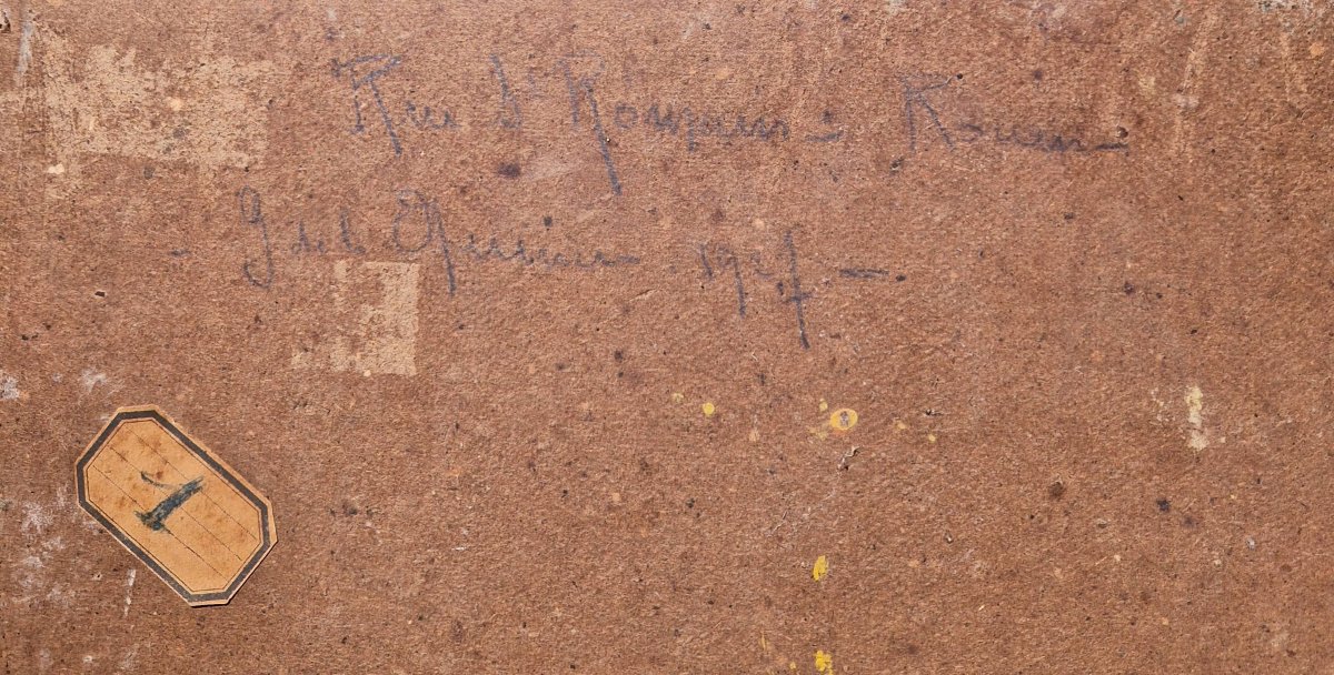 Gaston de la Querrière - Rue Saint-Romain à Rouen en 1927-photo-3