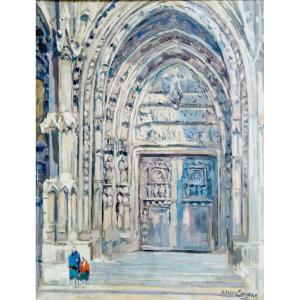 Adrien Segers - Portail de l'église Saint-Maclou à Rouen