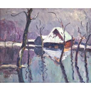 Léonard Bordes - L'Étang Enneigé