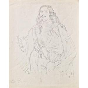 Eugène Le Poittevin - Portrait Of David Teniers