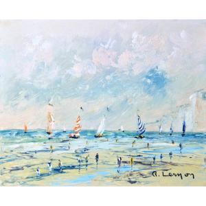 René Lernon - Regatta In Normandy