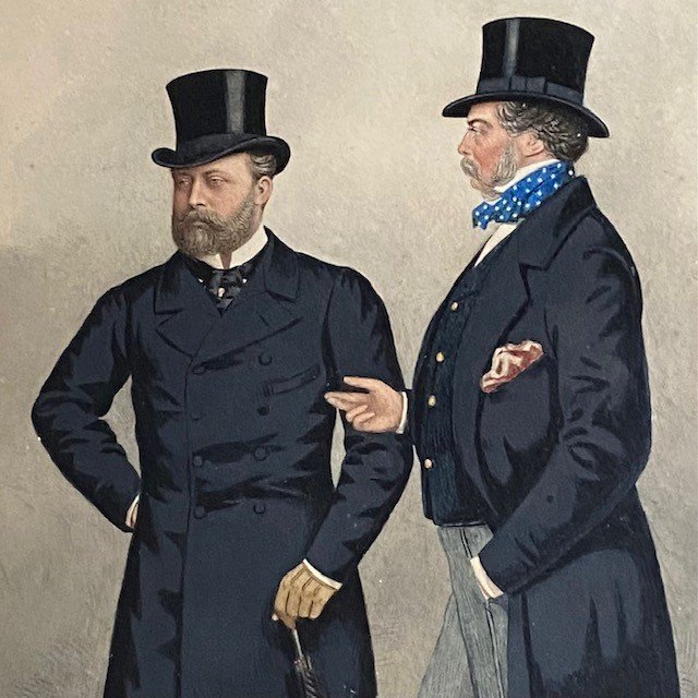 Richard Dighton (1785-1880), Portrait Prince De Galles, Lord Paget, Roi Edouard VII, Aquarelle-photo-2