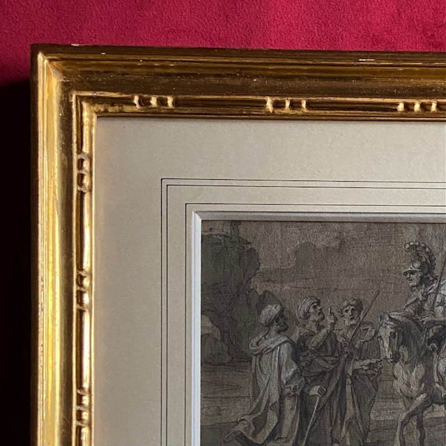 François Verdier (1651-1730), Soldiers And Pilgrims, Ink Wash, Stamp Carlo Lucido Collection-photo-2