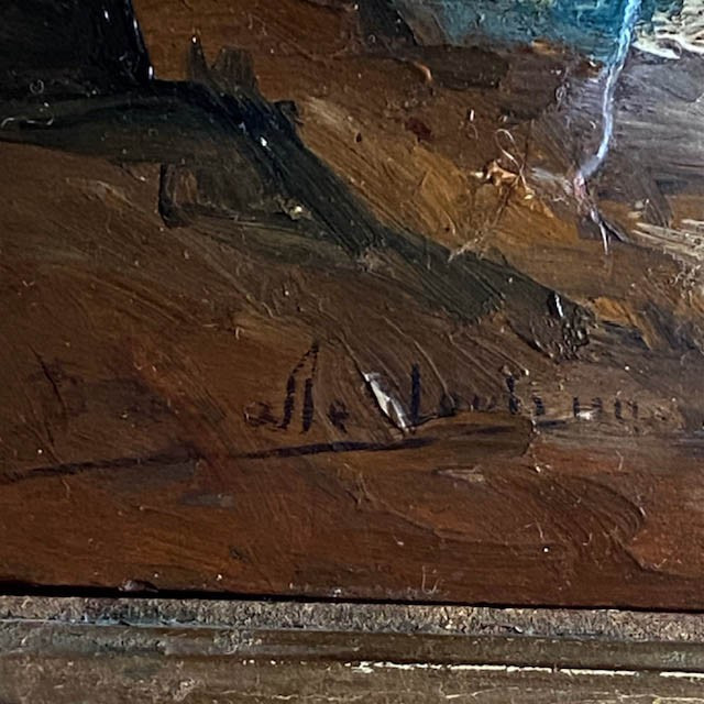 French School, 20th Century, By Jb. Olive (1848-1936), Oil On Panel, Seascape, French Riviera, Mediterranean-photo-2