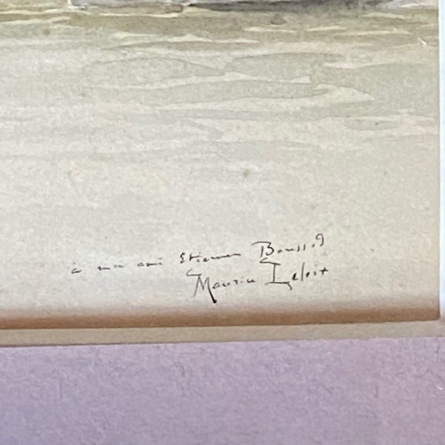 Maurice LELOIR (1853-1940), Paris, le Pont Neuf, aquarelle signée dédicacée bien encadrée-photo-3