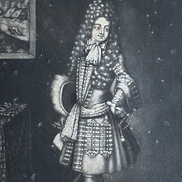 18th-century Mezzotinto Engraving After Schenck (1660-1718), Portrait Of A Man, Aestas-photo-2