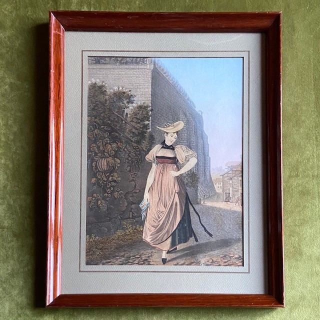 Pair Of 19th-century Engravings, Ap. Desvernois And Lory, Swiss School, Woman, Costume, Bern And Vaud-photo-3