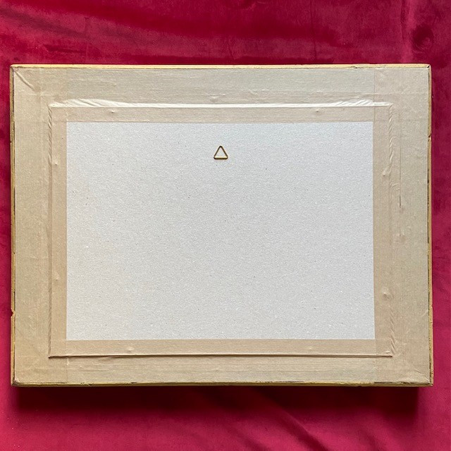 Att. à Théodore JUNG (1803-1865), scène de bataille,  grande aquarelle, ovale, cadre Empire-photo-3