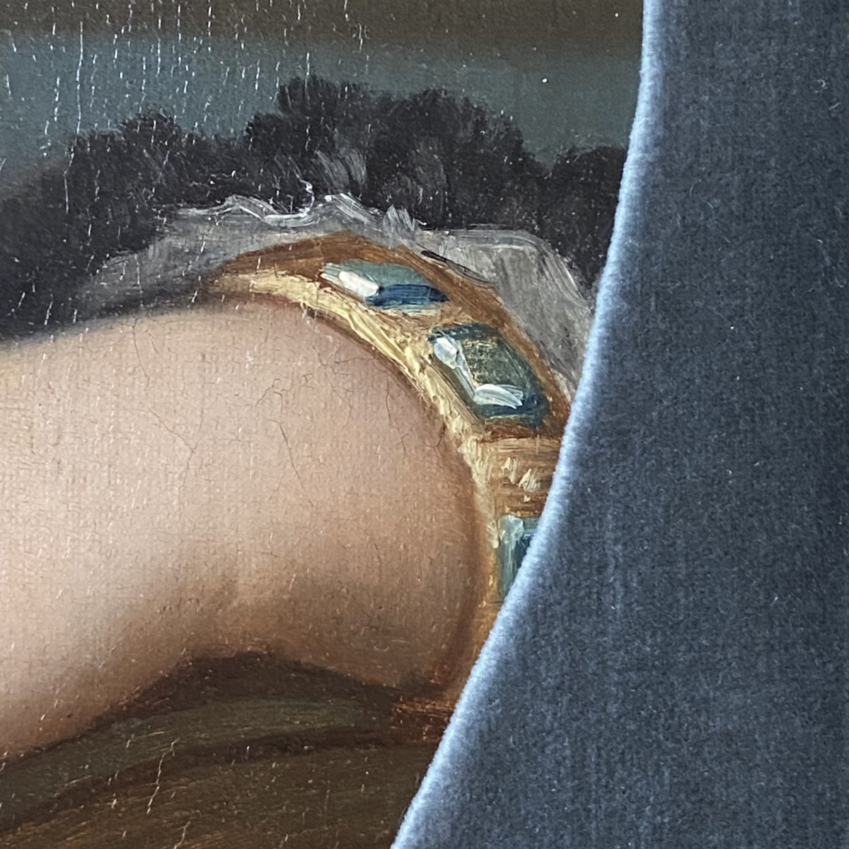 Nicolas HENRY de GRAY l'ancien (1822- ), portrait de jeune fille, huile sur toile signée datée-photo-1