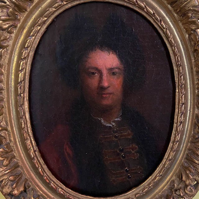 Ent. Jean-Baptise Leprince (1734 -1781), Ecole Française Du XVIIIe, Portrait d'Homme Russe-photo-2
