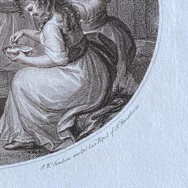 William O. Hamilton (1751 -1801), Paire De Gravures XVIIIe Anglaises Au Noir,  Jeux d'Enfants-photo-2