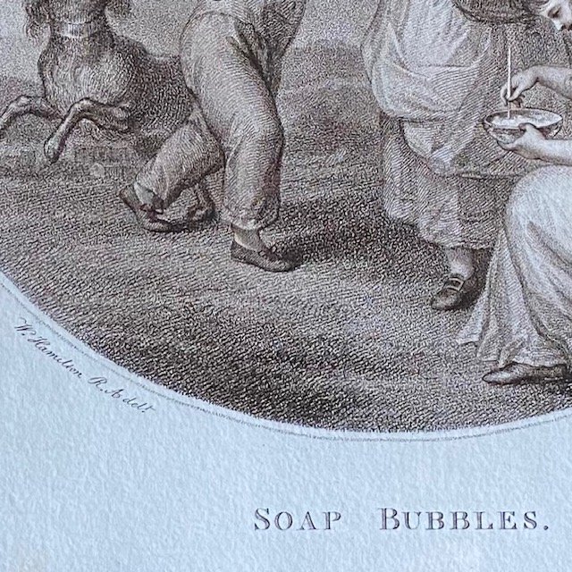 William O. Hamilton (1751 -1801), Paire De Gravures XVIIIe Anglaises Au Noir,  Jeux d'Enfants-photo-3