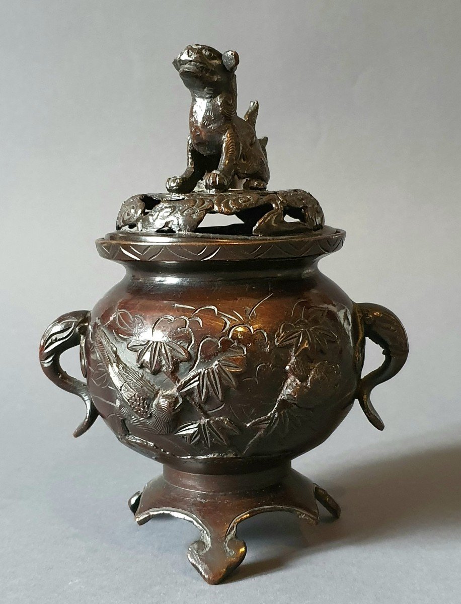 Perfume Burner In Bronze Japan Early 20th Century