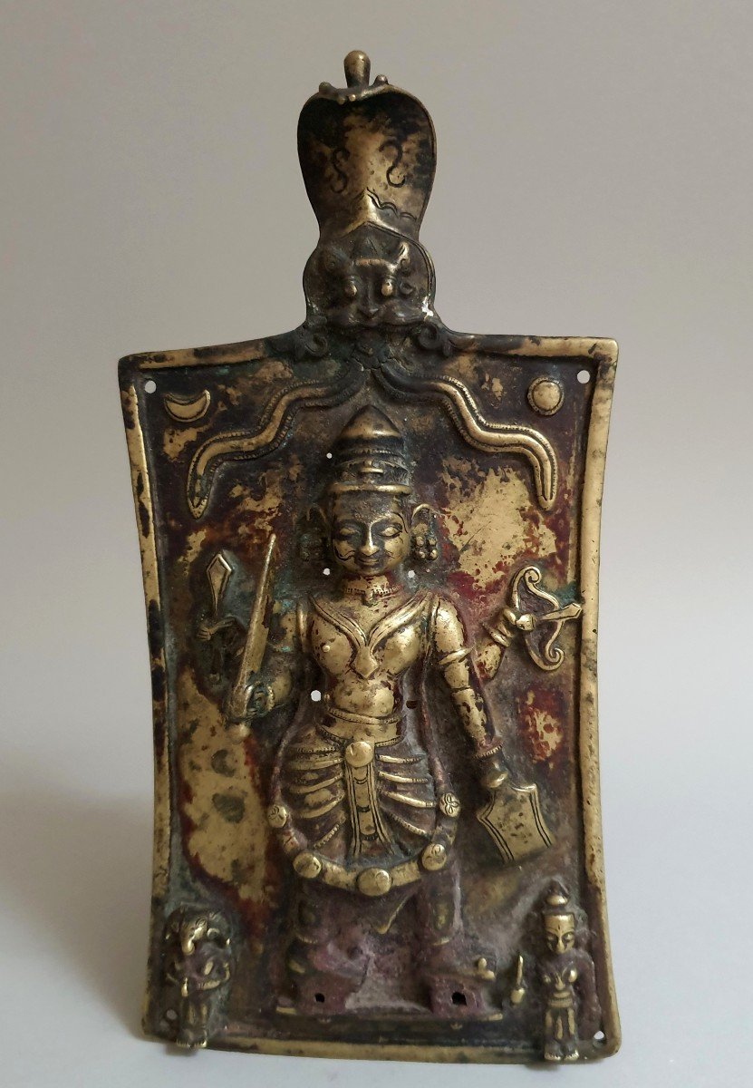 Bronze Temple Wall Lamp India 18th / 19th Century