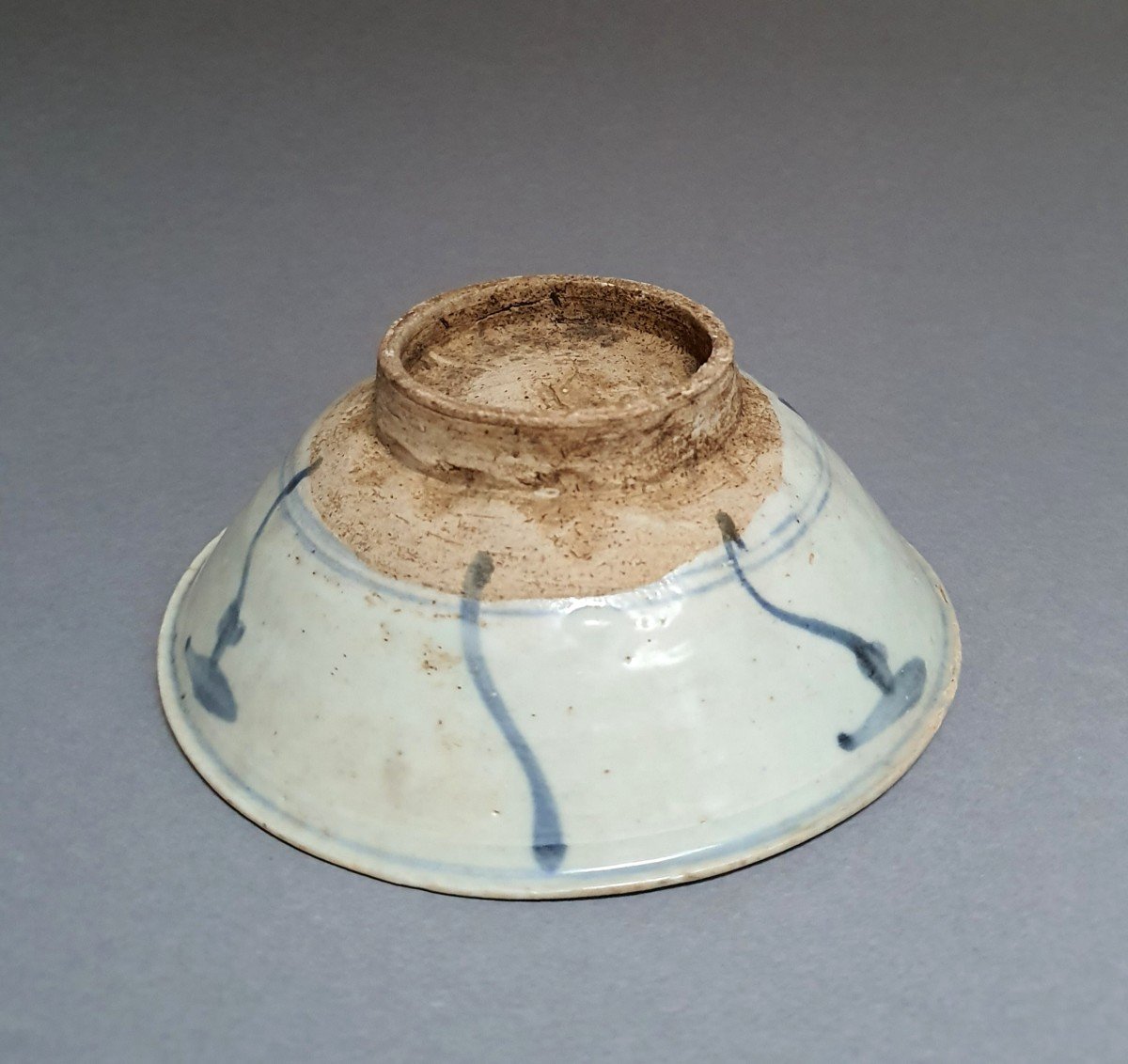 Glazed Sandstone Cup, Southeast Asia, XIV-xvith Century.-photo-2