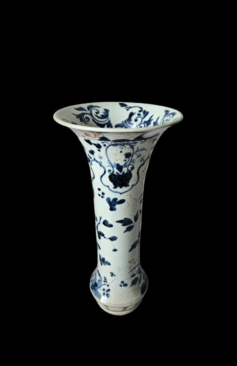 Vase Cornet  Japon Début XIXème-photo-2