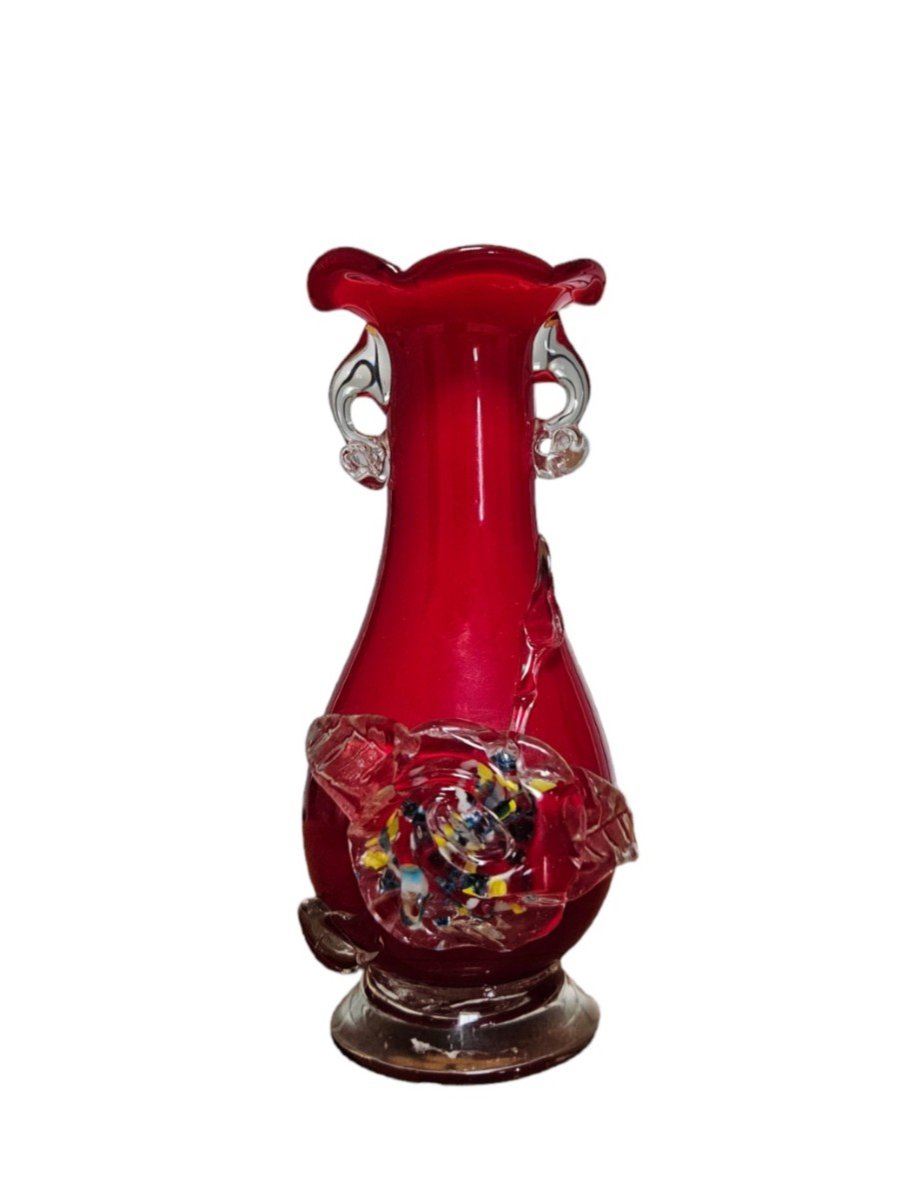 Murano Vase (italy) 1960s-photo-4