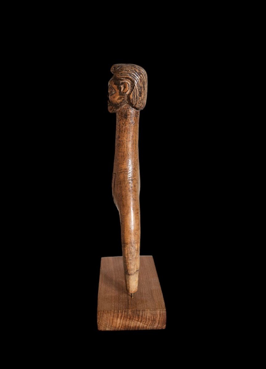 Lance Pierre Baoulé République De Côte D’ivoire Art Africain Art Tribal-photo-1